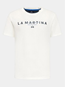 La Martina T-Shirt WMR005 JS206 Biały Regular Fit