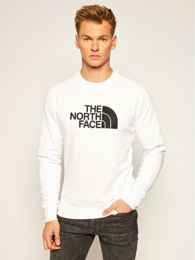 The North Face Bluza Drew Peak Crew NF0A4SVR Biały Regular Fit