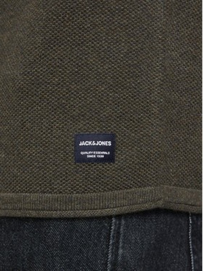 Jack&Jones Sweter Hill 12157321 Zielony Regular Fit