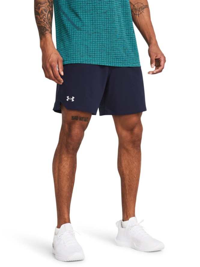 Spodenki treningowe męskie Under Armour UA Vanish Woven 6in Shorts - granatowe