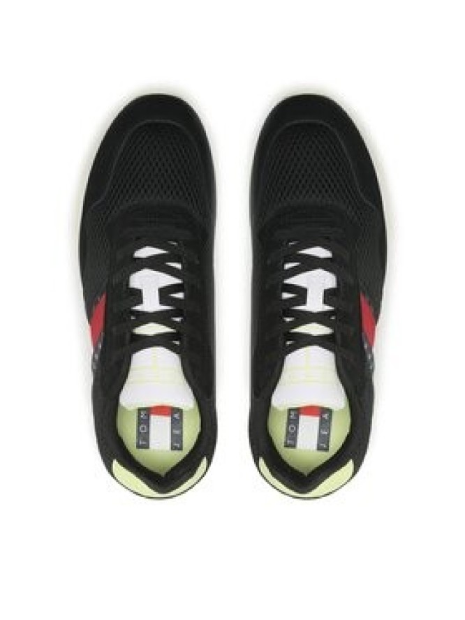 Tommy Jeans Sneakersy Retro Runner Mesh EM0EM01172 Czarny