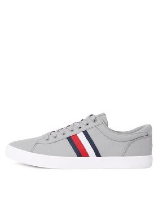 Tommy Hilfiger Tenisówki Iconic Vulc Stripes Mesh FM0FM05072 Szary