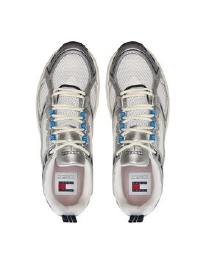 Tommy Jeans Sneakersy Archive Retro Runner EM0EM01486 Srebrny