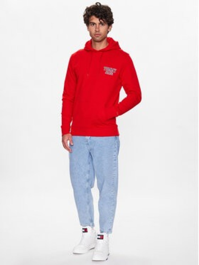 Tommy Jeans Bluza DM0DM16365 Czerwony Regular Fit
