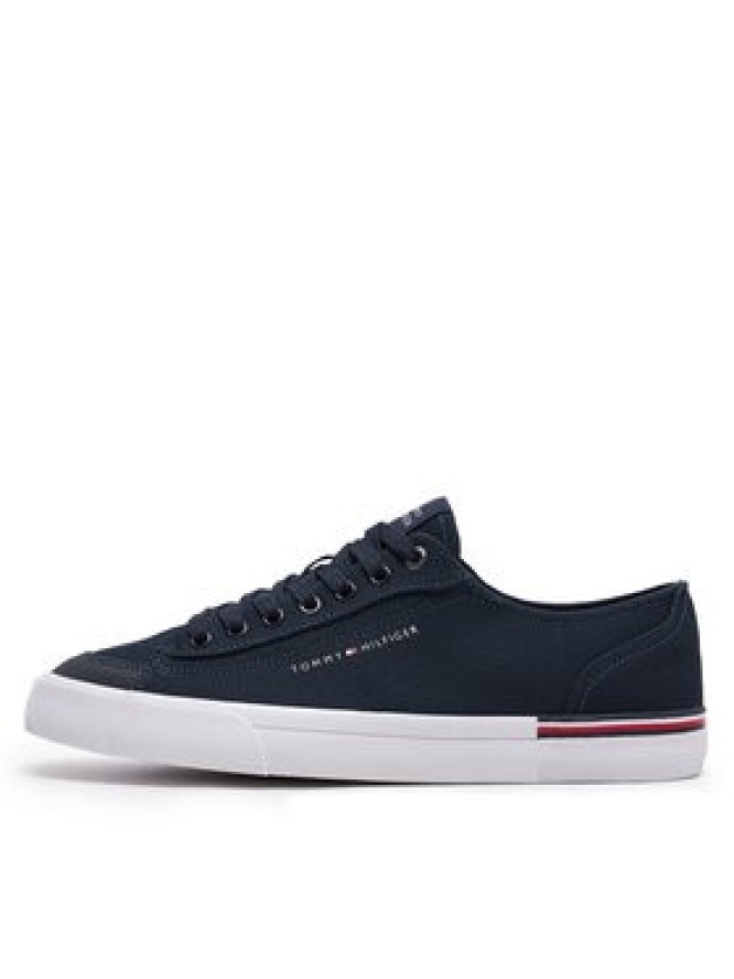 Tommy Hilfiger Tenisówki Corporate Vulc Canvas FM0FM04954 Granatowy