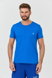 EMPORIO ARMANI Niebieski t-shirt basique