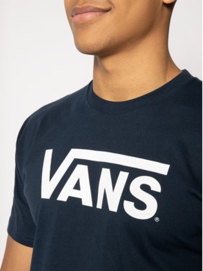 Vans T-Shirt Classic VN000GGGNAV1 Granatowy Classic Fit