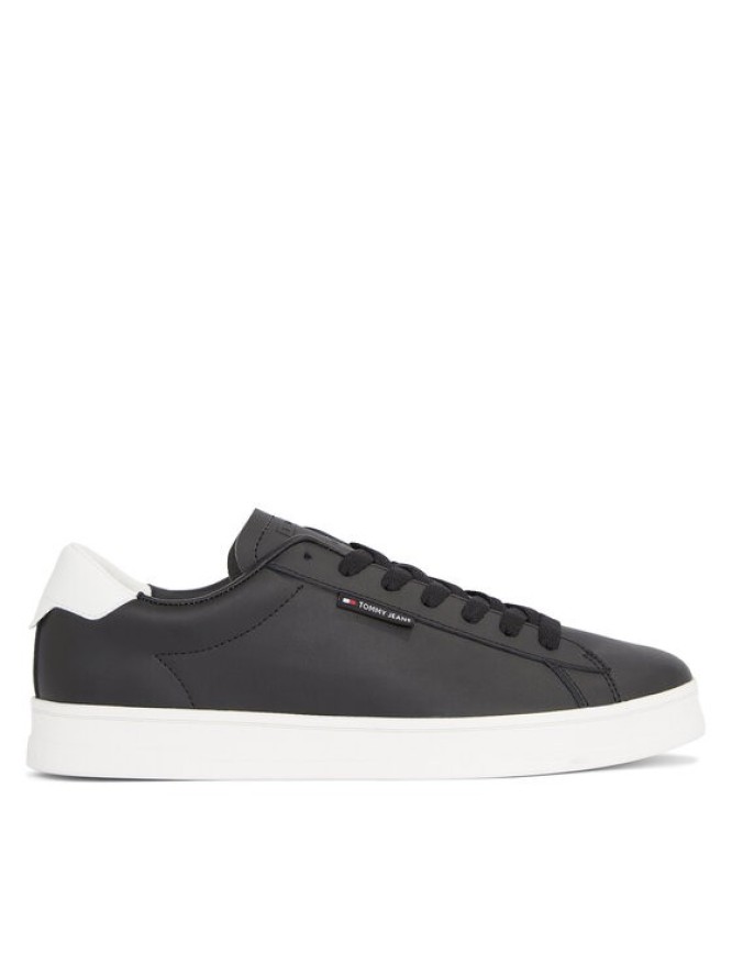 Tommy Jeans Sneakersy Tjm Leather Low Cupsole EM0EM01374 Czarny