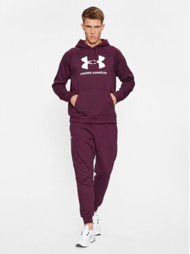 Under Armour Spodnie dresowe Ua Rival Fleece Joggers 1379774 Bordowy Loose Fit