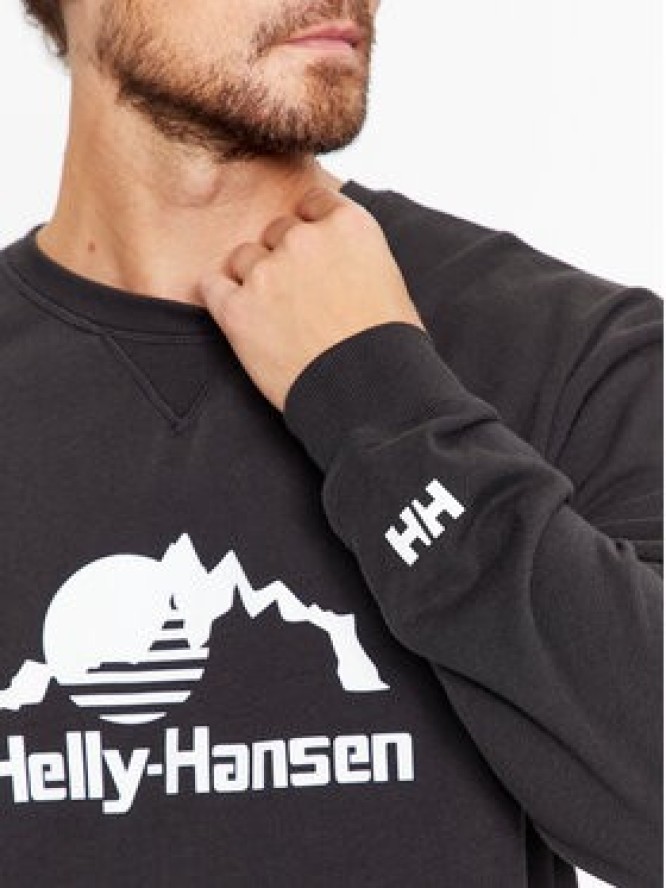Helly Hansen Bluza Yu Crew Sweater 2.0 53891 Czarny Regular Fit
