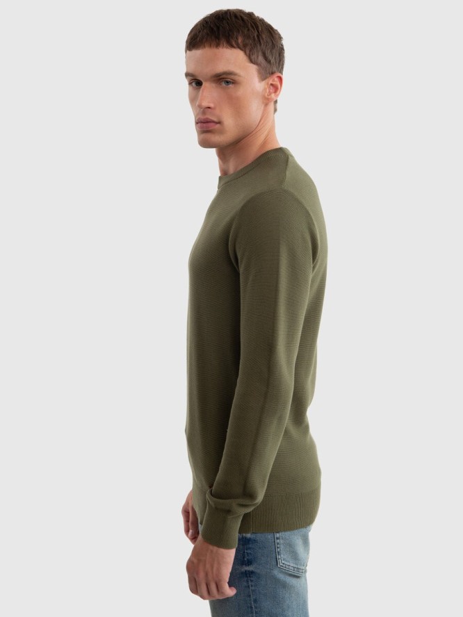 Sweter męski bawełniany khaki Raidat 303