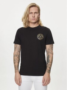 Versace Jeans Couture T-Shirt 76GAHT02 Czarny Regular Fit