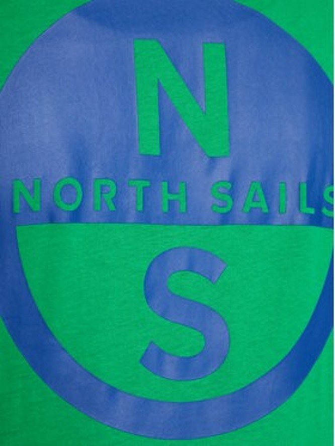 North Sails T-Shirt Basic 692972 Zielony Regular Fit