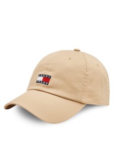 Tommy Jeans Czapka z daszkiem Tjm Heritage 6 Panel Cap AM0AM12020 Beżowy