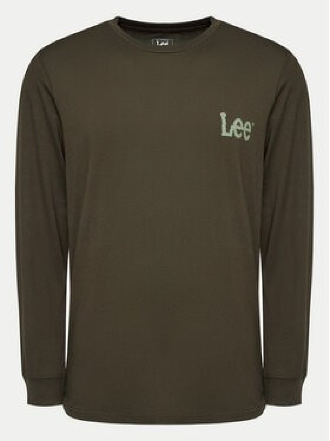 Lee Longsleeve Wobbly 112355592 Zielony Regular Fit