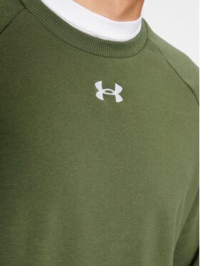 Under Armour Bluza Ua Rival Fleece Crew 1379755 Khaki Loose Fit