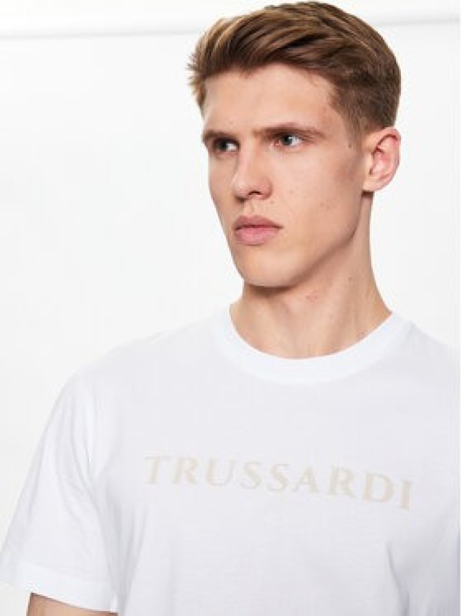 Trussardi T-Shirt 52T00724 Biały Regular Fit