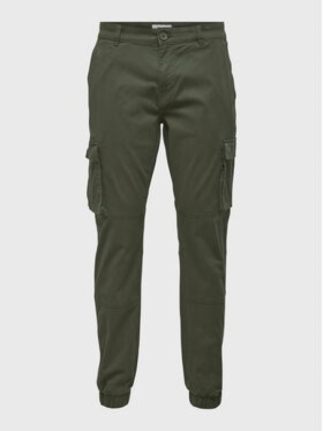Only & Sons Spodnie materiałowe 22016687 Zielony Tapered Fit