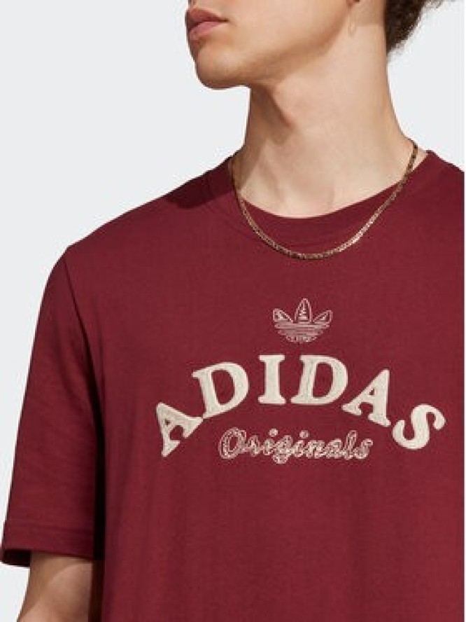 adidas T-Shirt Graphics Archive IC5763 Bordowy Regular Fit