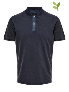 ONLY & SONS Koszulka polo "Travis" w kolorze granatowym rozmiar: S