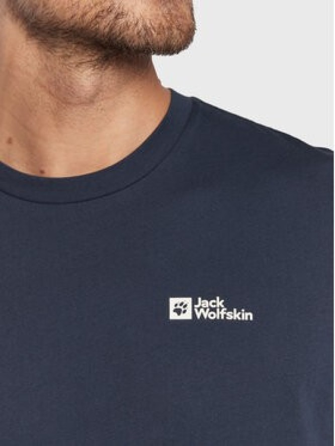 Jack Wolfskin T-Shirt Essential 1808382 Granatowy Regular Fit