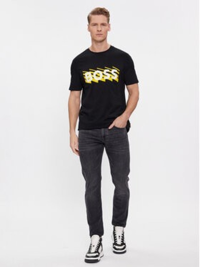 Boss T-Shirt Teebossrete 50495719 Czarny Regular Fit