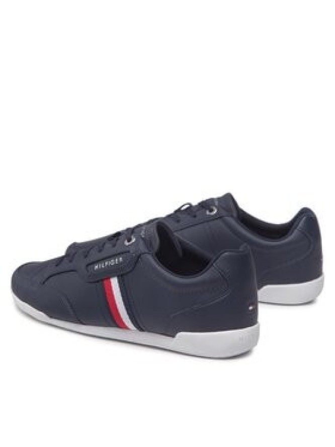 Tommy Hilfiger Sneakersy Classic Lo Cupsole Leather FM0FM04277 Granatowy