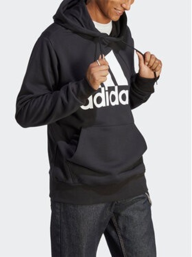 adidas Bluza Essentials French Terry Big Logo Hoodie IC9363 Czarny Regular Fit