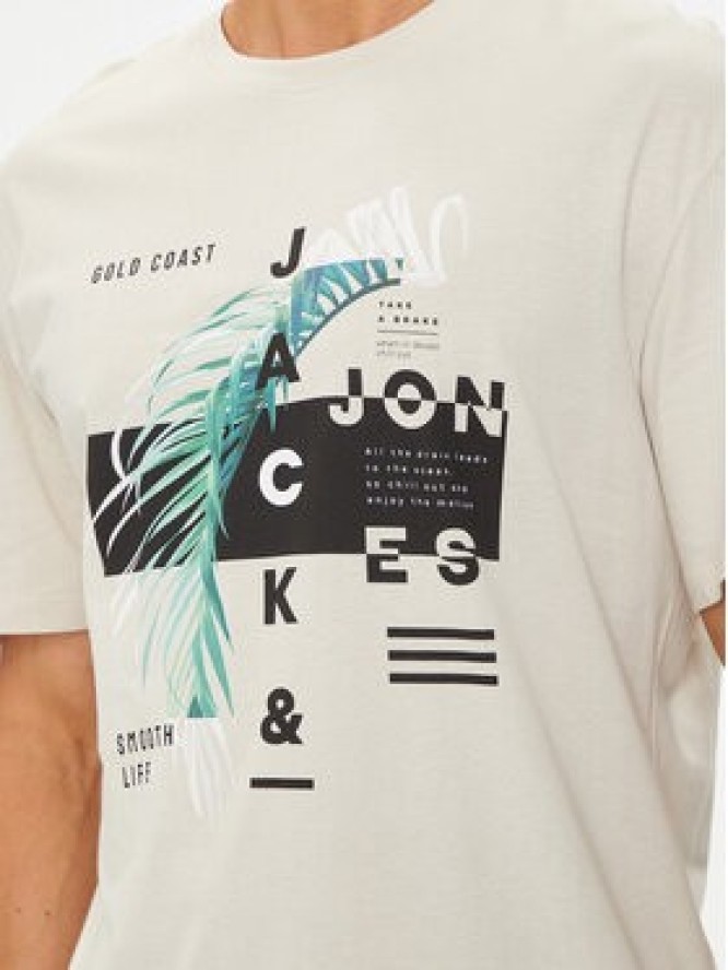 Jack&Jones T-Shirt Jjclarc 12247768 Beżowy Relaxed Fit