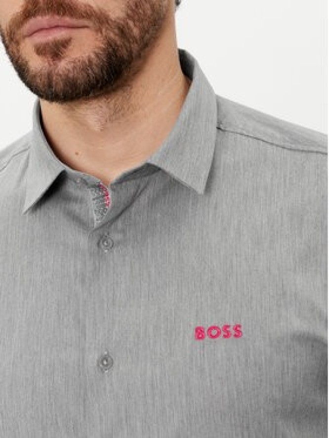 Boss Koszula Bink_R 50487527 Szary Regular Fit