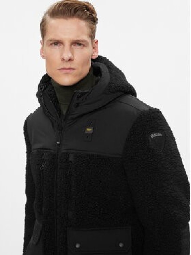 Blauer Kożuch 23WBLUC01055 Czarny Regular Fit