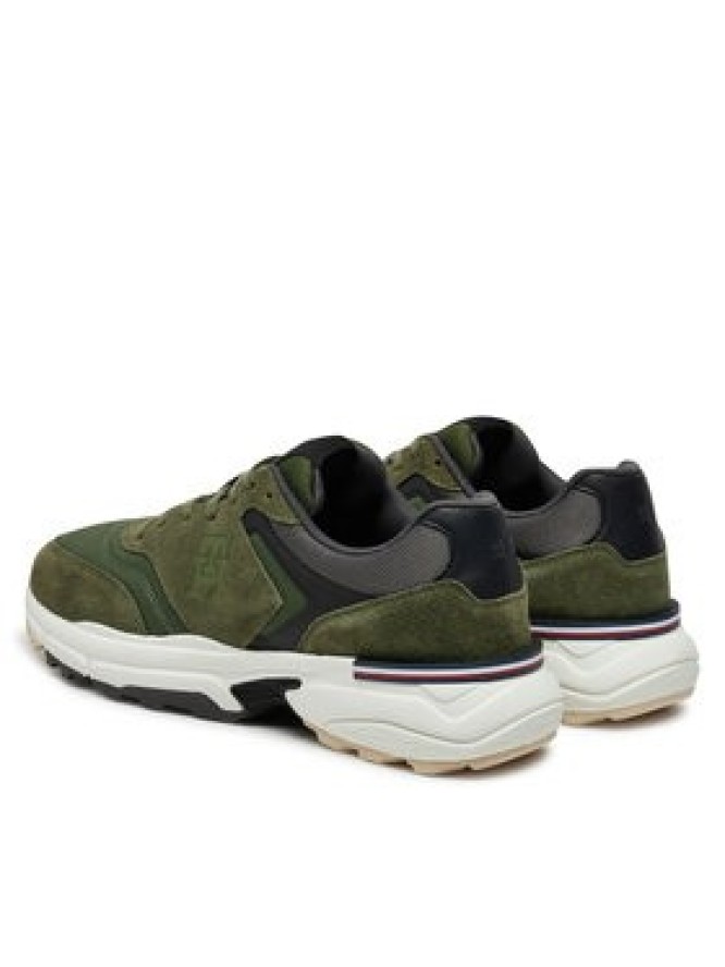 Tommy Hilfiger Sneakersy M Runner X Ventile Mix FM0FM05062 Zielony