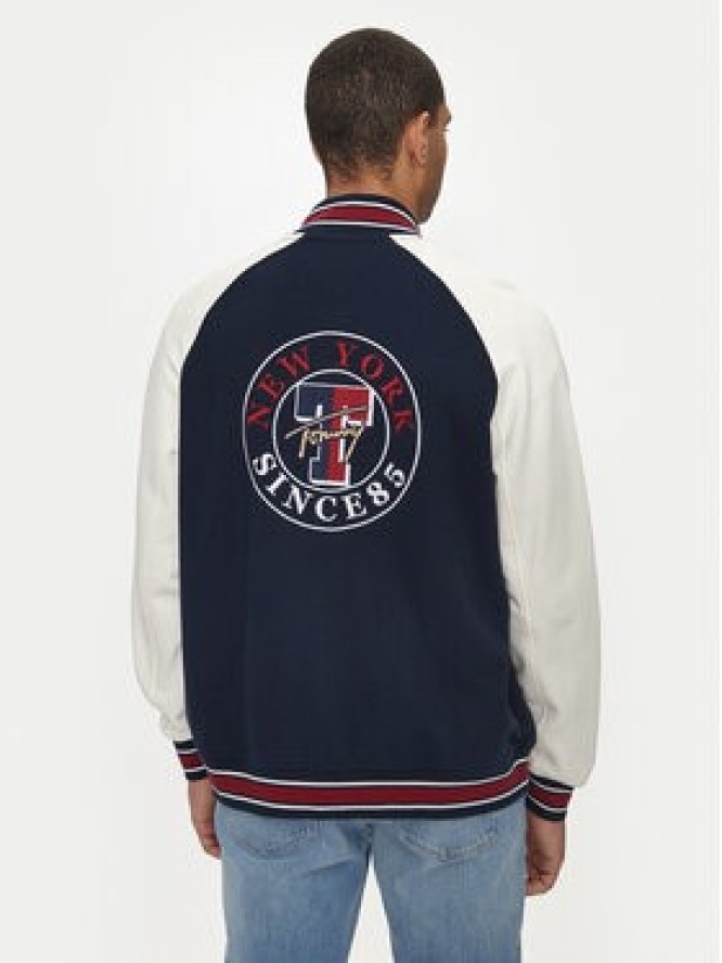 Tommy Jeans Kurtka bomber Varsity DM0DM19237 Granatowy Relaxed Fit