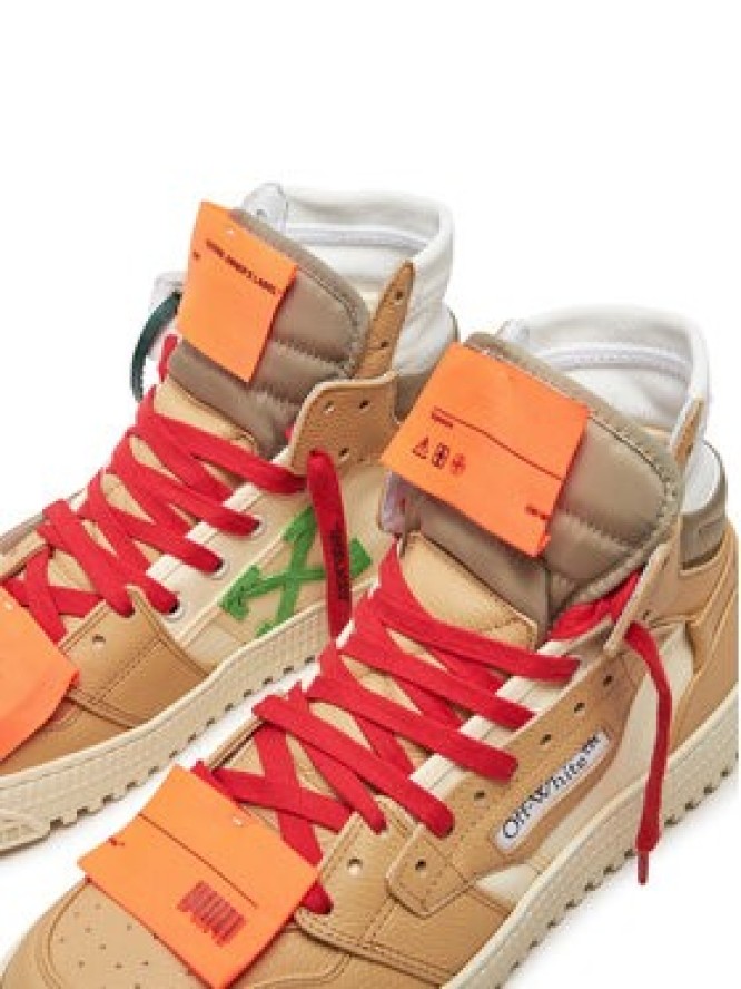 Off-White Sneakersy OMIA065S22LEA0030461 Brązowy