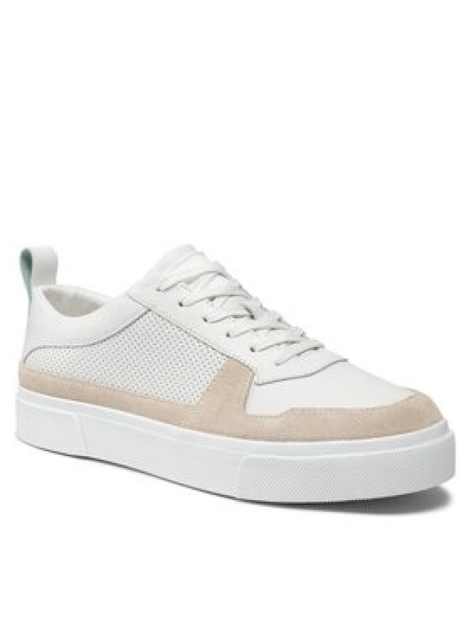 Calvin Klein Sneakersy Low Top Lace Up Lth HM0HM00495 Biały