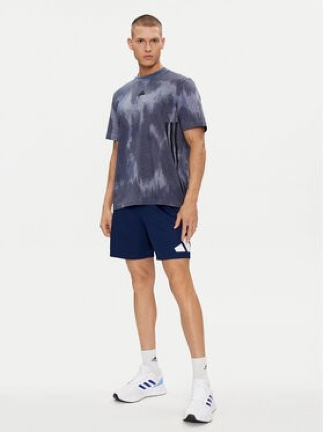 adidas T-Shirt Future Icons 3-Stripes IX5200 Niebieski Regular Fit