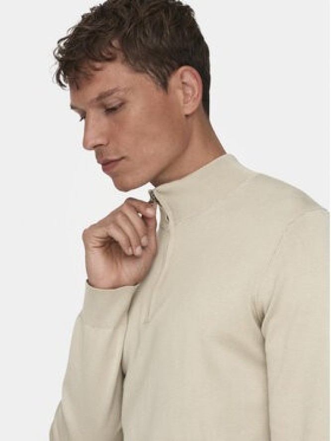 Only & Sons Sweter Wyler 22021264 Beżowy Regular Fit