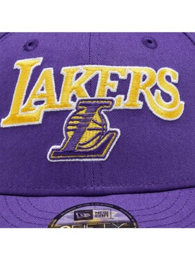 New Era Czapka Nba Patch 950 Lakers 60364261 Fioletowy