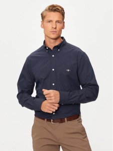 Gant Koszula 3240160 Granatowy Regular Fit