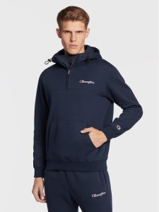 Champion Bluza Half-Zip Heavy 217866 Granatowy Regular Fit