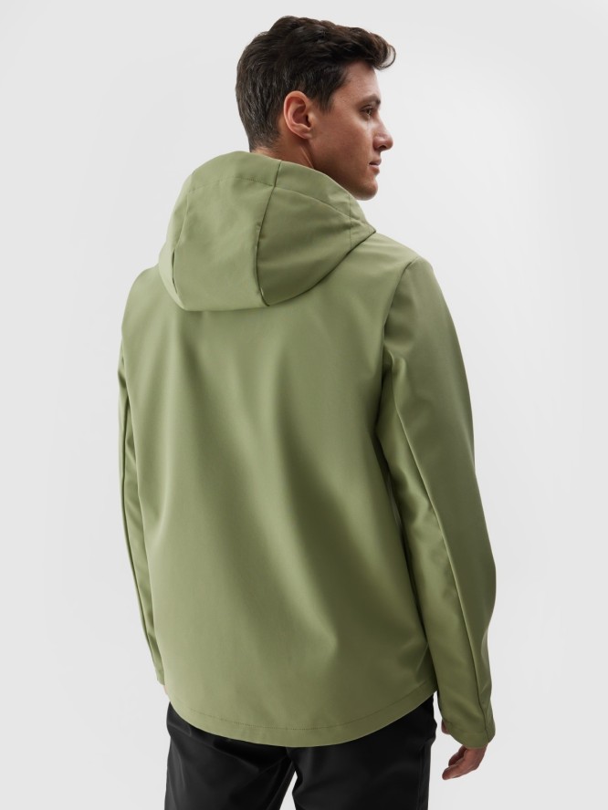 Kurtka softshell wiatroodporna membrana 5000 męska - khaki