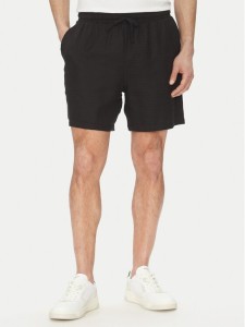 BOSS Szorty materiałowe 50540134 Czarny Regular Fit