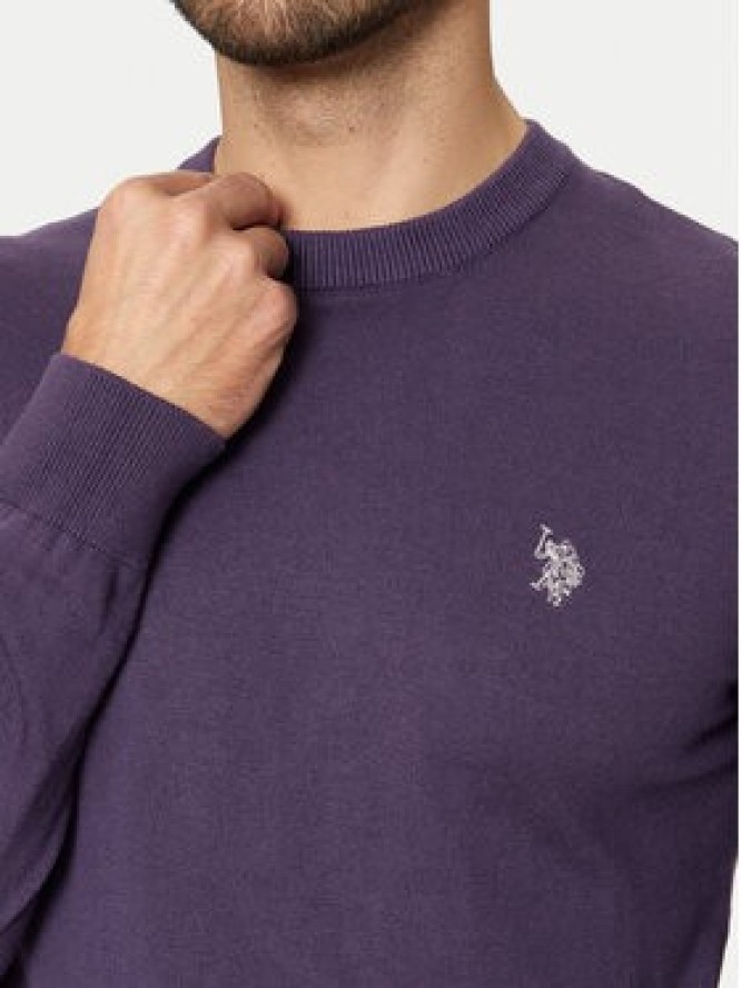 U.S. Polo Assn. Sweter MUP2961 Fioletowy Regular Fit