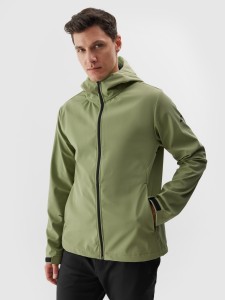 Kurtka softshell wiatroodporna membrana 5000 męska - khaki