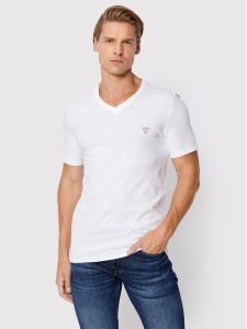 Guess T-Shirt M2YI37 I3Z11 Biały Slim Fit