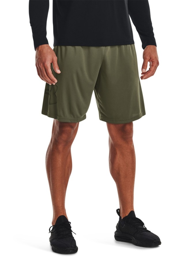 Spodenki treningowe męskie Under Armour UA Tech Graphic Short - oliwkowe/khaki