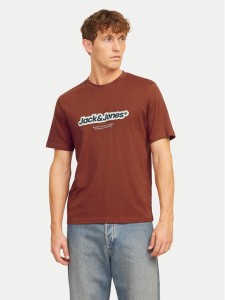 Jack&Jones T-Shirt Vesterbro 12265740 Brązowy Relaxed Fit