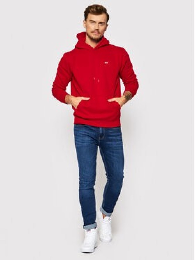 Tommy Jeans Bluza Tjm Fleece DM0DM09593 Czerwony Regular Fit