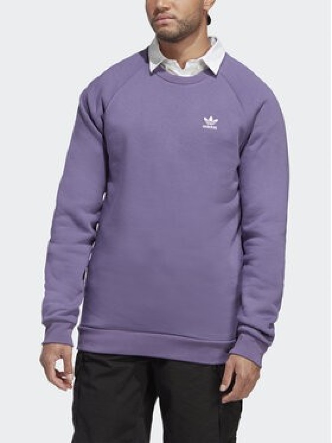 adidas Bluza Trefoil Essentials Crewneck Sweatshirt IA4824 Fioletowy Regular Fit