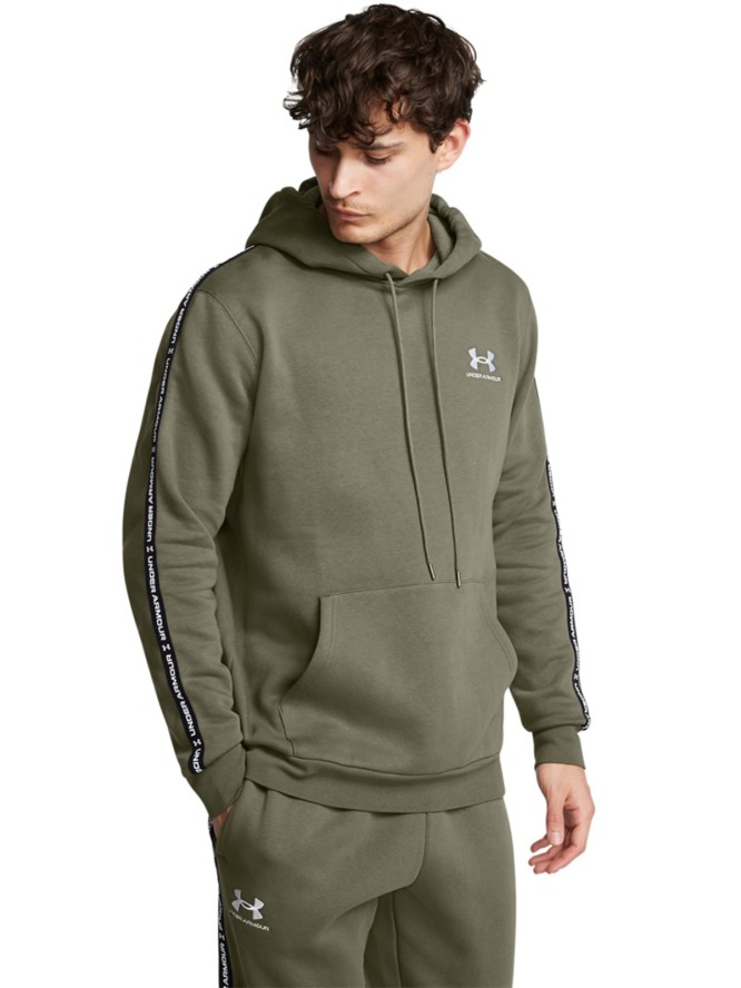 Bluza dresowa męska Under Armour UA Icon Fleece Hd Taping - oliwkowa/khaki